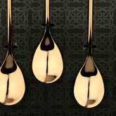 Jogo de 6 Colheres Romantique Cabo Coração em Aço Inox Rose Gold - Ela Decora